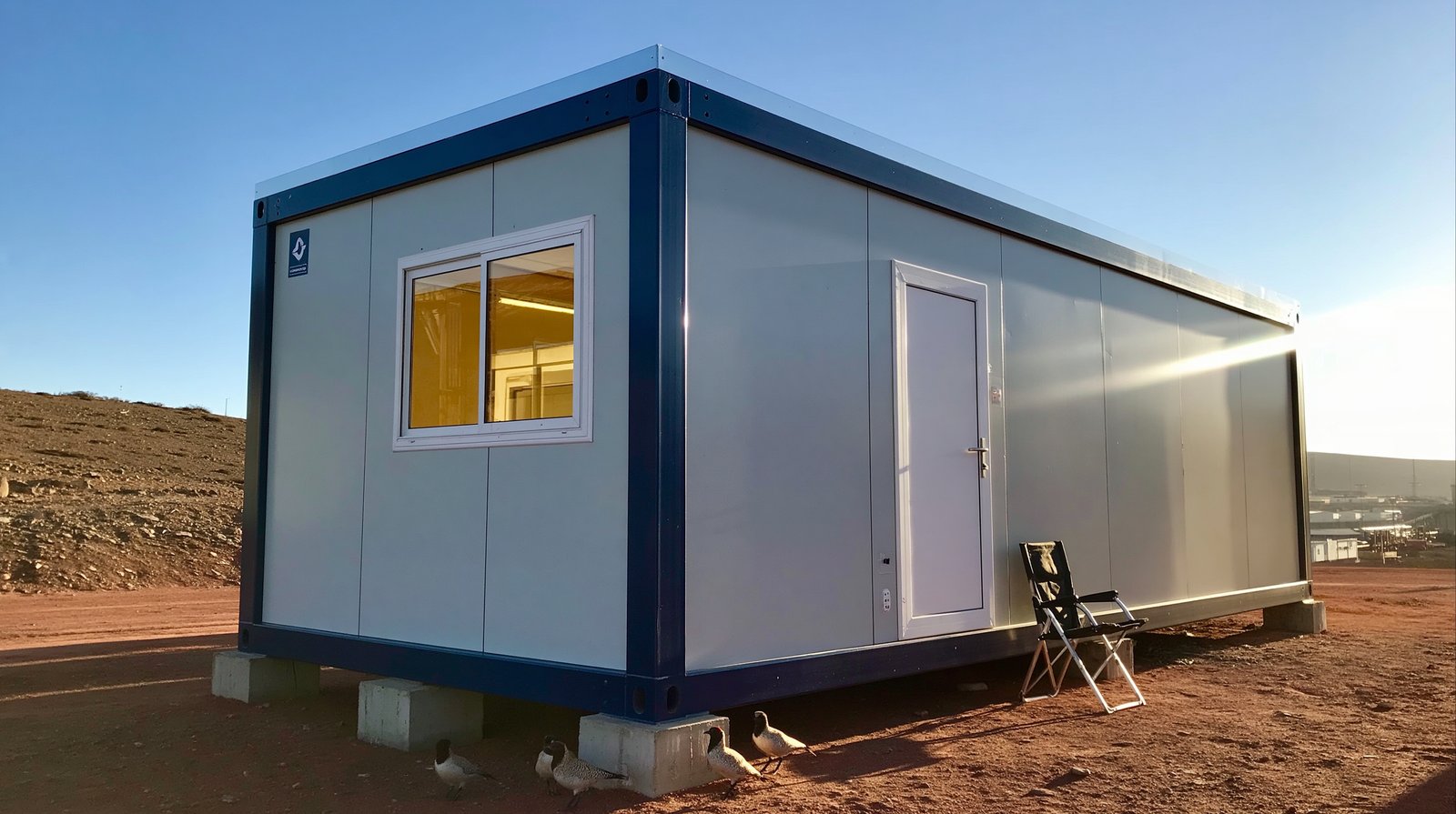 Módulo habitable KELDIR 3×6 completo en faena minera